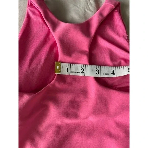Old Navy Active Bra M(8) Powersoft Girls Crop Top Turquoise/Pink Athletic Sports - Picture 10 of 13